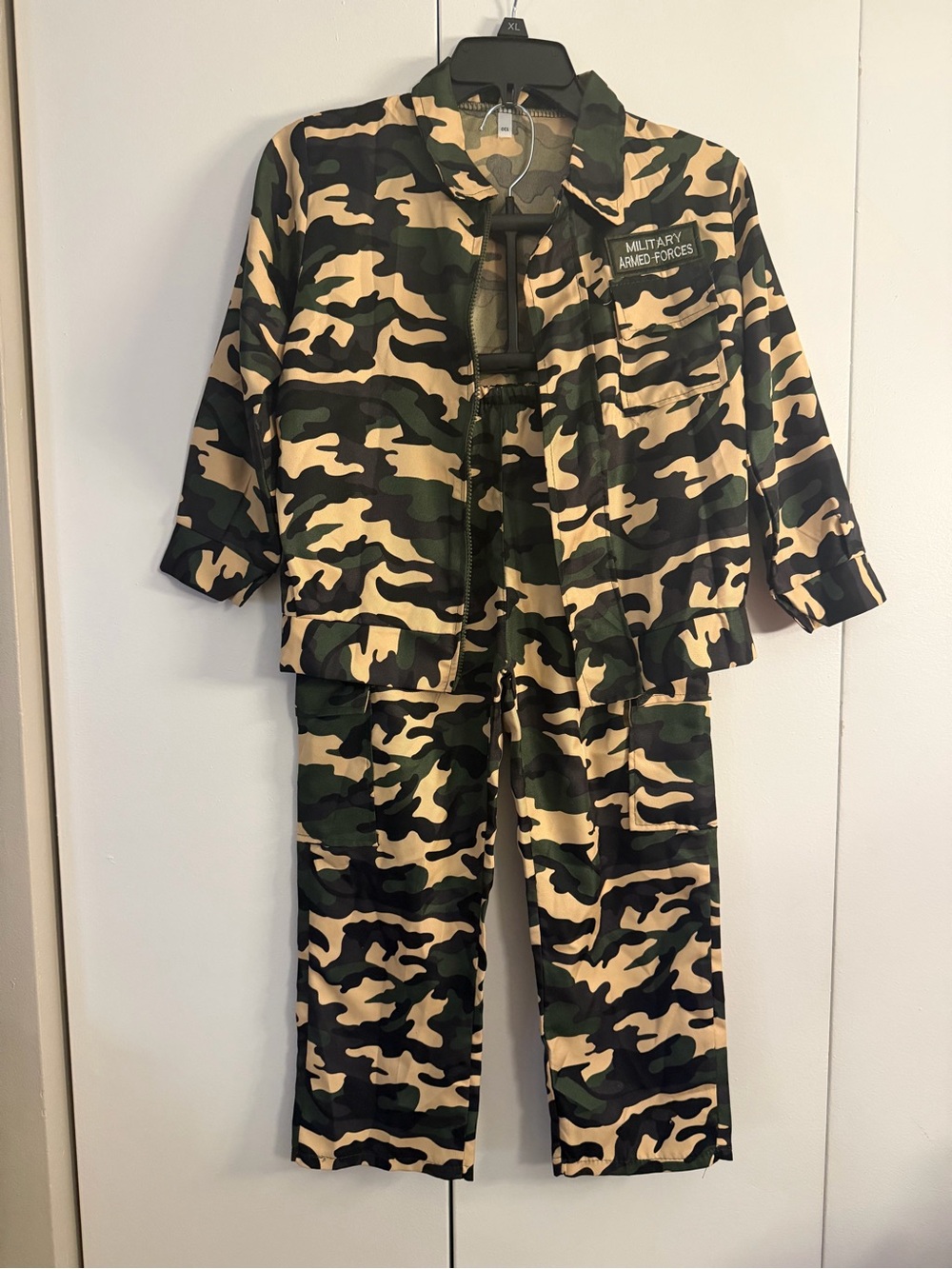 Kids Camouflage Pajama Set - Green Camo Military Style